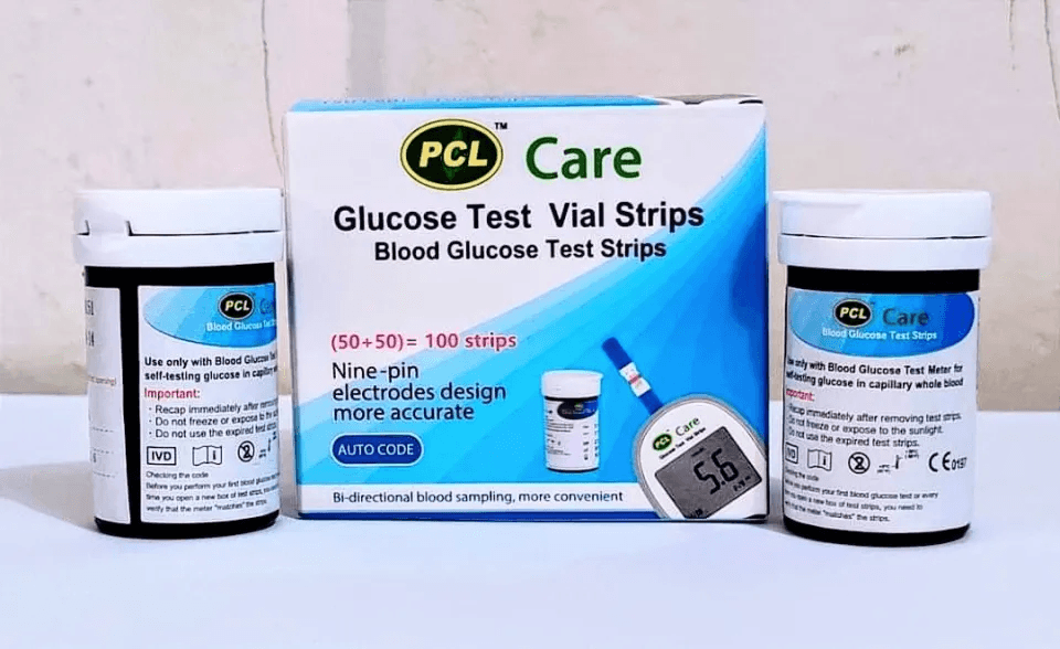 100 টি PCL Care ডায়াবেটিস মাপার স্ট্রিপ Free Delivery
