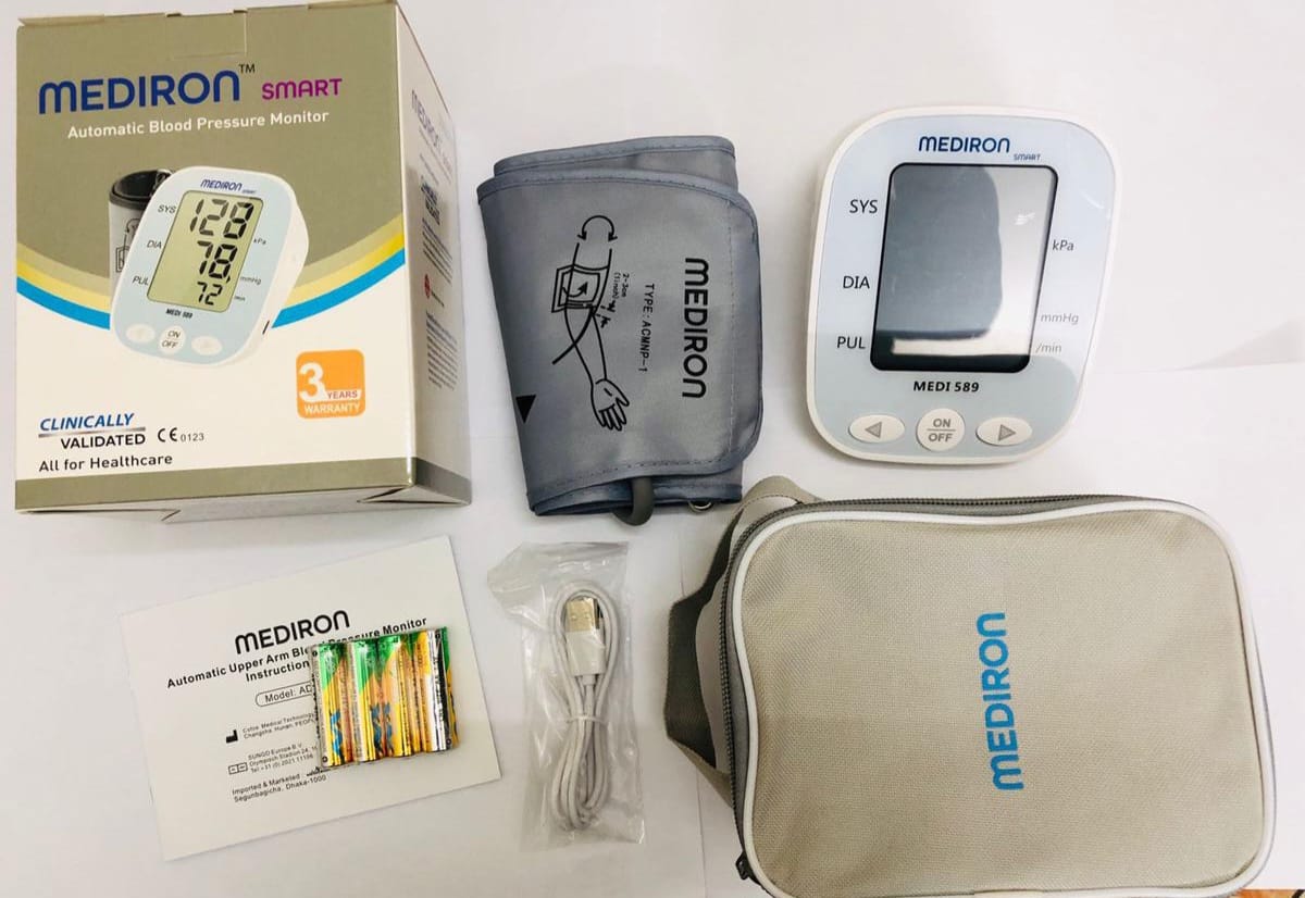 সুধু Mediron ব্লাড প্রেসার ৩ বছরের ওয়ারেন্টি