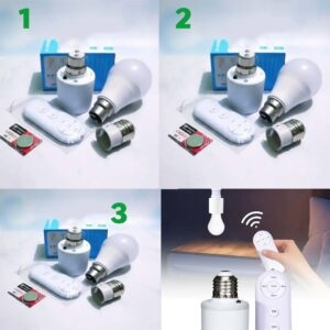 ৩ টি রিমোট কন্টোল হোল্ডার সাথে ৩ টি লাইট প্যাকেজ