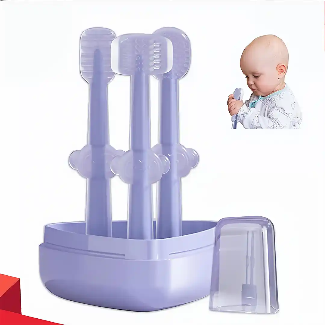 বেবির প্রিমিয়াম সফট ব্রাশ - আপনি বড়দের মতো ব্রাশ চান এটা নিতে পারেন , চিন্তার কারন নাই এটা খুবি নরম ব্রাশ এবং খুবি ভালো সহজ ইউজ - ৩ টি ব্রাশ দিয়ে ৩-১৮ মাস চলে যাবে বাচ্চার দাত উঠলেও পরিস্কার করা যাবে  (২০০ টাকা )