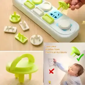 বাচ্চারা কারেন্ট এর প্লাগে যাতে আঙ্গুল দিতে না পারে ১০ পিস প্রোটেক্টটর (৫ টি টু পিন + ৫ টি থ্রিপিন ) মাত্র ১২০ টাকা