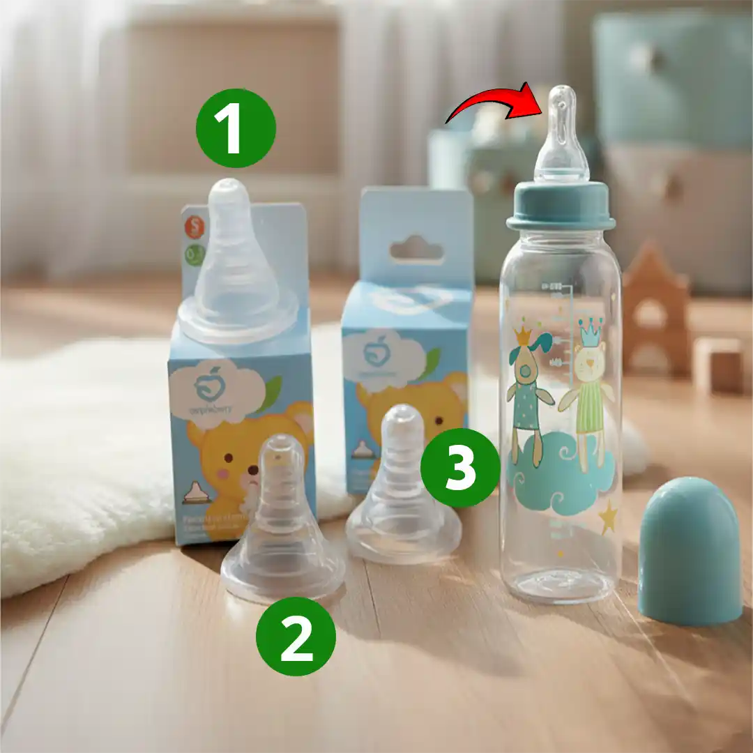 ৩ পিস কমন ফিডারের S মাথা মানে নিপল ( ১৫০ টাকা )