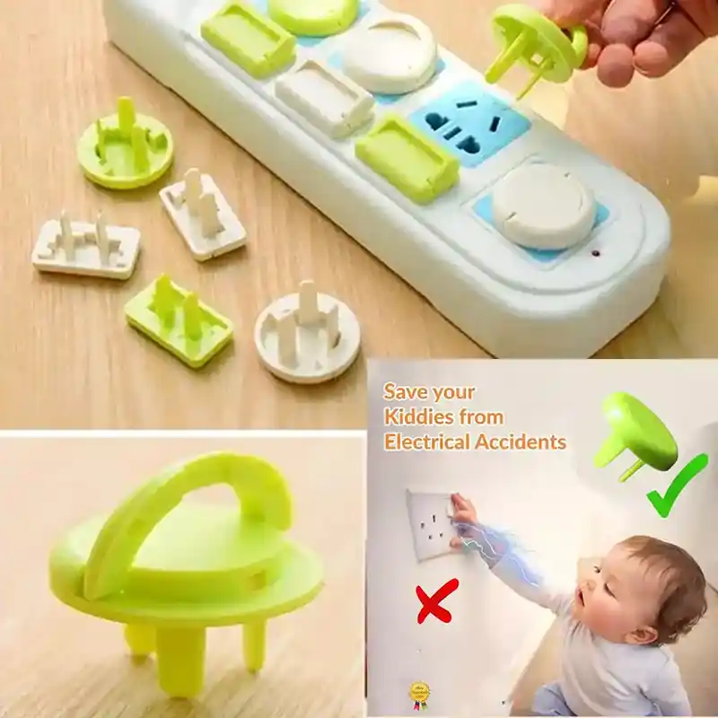 বাচ্চারা কারেন্ট এর প্লাগে যাতে হাত দিতে না পারে ১০ পিস প্রোটেক্টটর